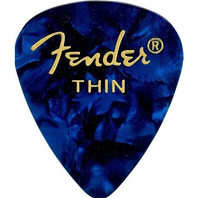 Медиатор Fender 351 Shape Premium Picks Blue Moto Thin (982351102) Изображение