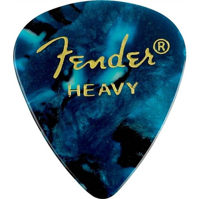 Медиатор Fender 351 Shape Premium Picks Heavy Ocean Turquoise (982351508) Изображение