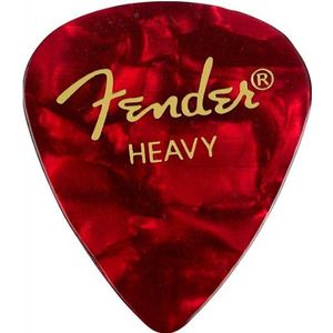 Медіатор Fender 351 Shape Premium Picks Red Moto Heavy (982351509) Зображення