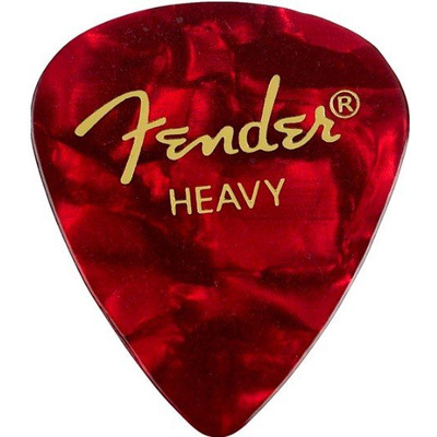 Медіатор Fender 351 Shape Premium Picks Red Moto Heavy (982351509) Зображення