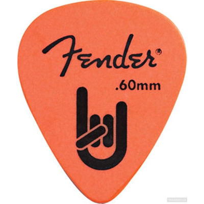 Набір медіаторів Fender 351 Rock-On! Touring Picks 12 Pack Thin Medium 60Mm Orange (Bq 6) (987351750) Зображення