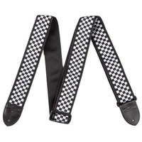 Ремінь для гітари Fender 2 Nylon Checker Board Strap Black/White (990615002) Зображення