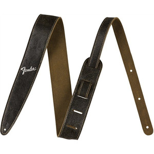 Ремінь для гітари Fender 2' Distressed Leather Strap Black (990628006) Зображення