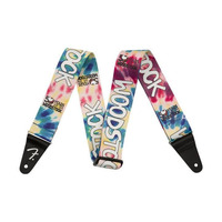 Гітарний ремінь Fender Woodstock Strap Black, Tie-Dye (990639005) Зображення