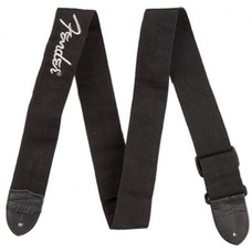 Ремень для гитары Fender Poly Strap.Grey 2 Black/Pewter Logo (990662043) Изображение