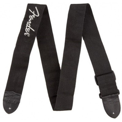 Ремінь для гітари Fender Poly Strap.Grey 2 Black/Pewter Logo (990662043) Зображення