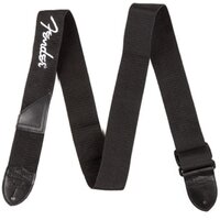 Ремень для элекрогитары Fender Strap 2 Black White Logo (990662080) Изображение