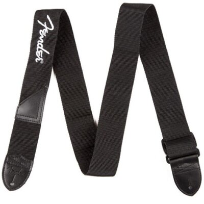 Ремінь для елекрогітари Fender Strap 2 Black White Logo (990662080) Зображення