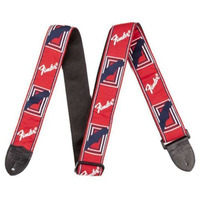 Ремінь для гітари Fender 2 Monogrammed Red White Blue Strap (990682000) Зображення