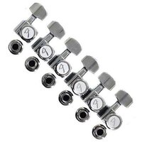 Кілкова механіка Fender Locking Tuning Machines for Stratocaster/Telecaster Polished Chrome Зображення