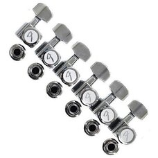 Кілкова механіка Fender Locking Tuning Machines for Stratocaster/Telecaster Polished Chrome Зображення