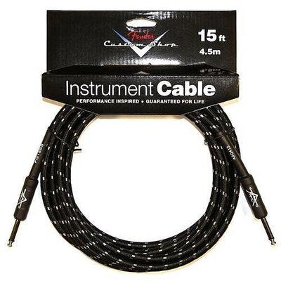 Інструментальний кабель Fender Custom Shop Cable 15 Black Tweed (990820051) Зображення