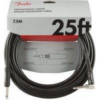 Кабель інструментальний Fender Cable Proffesional Series 25' Angled Black (990820060) Зображення