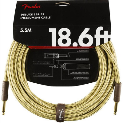 Кабель інструментальний Fender Cable Deluxe Series 18.6' Tweed (990820081) Зображення