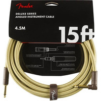 Кабель інструментальний Fender Cable Deluxe Series 15' Angled Tweed (990820086) Зображення