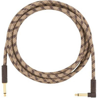 Кабель інструментальний Fender 10' Angled Festival Instrument Cable Pure Hemp Brown Stripe (990910022) Зображення