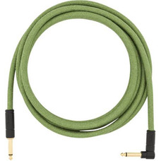 Кабель інструментальний Fender 10' Angled Festival Instrument Cable Pure Hemp Green (990910062) Зображення