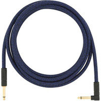 Кабель інструментальний Fender 10' Angled Festival Instrument Cable Pure Hemp Blue Dream (990910073) Зображення