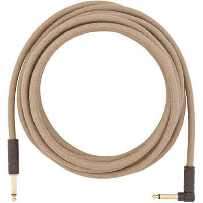 Кабель инструментальный Fender 18.6' Angled Festival Instrument Cable Pure Hemp Natural (990918021) Изображение