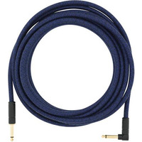 Кабель инструментальный Fender 18.6' Angled Festival Instrument Cable Pure Hemp Blue Dream (990918073) Изображение