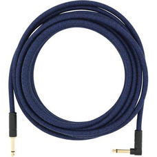 Кабель інструментальний Fender 18.6' Angled Festival Instrument Cable Pure Hemp Blue Dream (990918073) Зображення