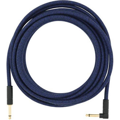Кабель інструментальний Fender 18.6' Angled Festival Instrument Cable Pure Hemp Blue Dream (990918073) Зображення