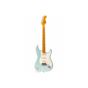 Електрогітара FENDER CUSTOM SHOP 1957 STRATOCASTER RELIC FADED AGED DAPHNE BLUE Зображення