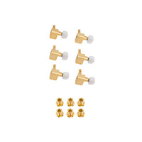 Кілки для гітари FENDER DELUXE CAST/SEALED GUITAR TUNING MACHINES WITH PEARL BUTTONS SET Зображення