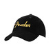FENDER GOLD SPAGHETTI LOGO CORDUROY BASEBALL HAT BLACK Кепка Зображення