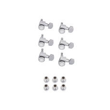Кілки для гітари FENDER LOCKING STRATOCASTER/TELECASTER TUNING MACHINE SETS BRUSHED CHROME Зображення