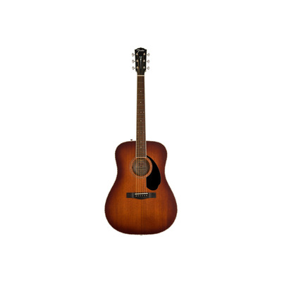 Гитара электроакустическая FENDER PD-220E DREADNOUGHT ALL MAHOGANY WITH CASE AGED COGNAC BURST Изображение