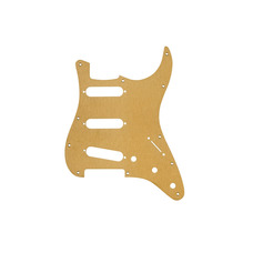 FENDER PICKGUARD FOR STRAT S/S/S 11-HOLE GOLD ANNODIZED Пикгард Изображение