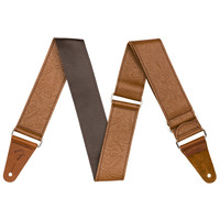 Ремінь гітарний FENDER STRAP 2" TOOLED LEATHER BROWN Зображення