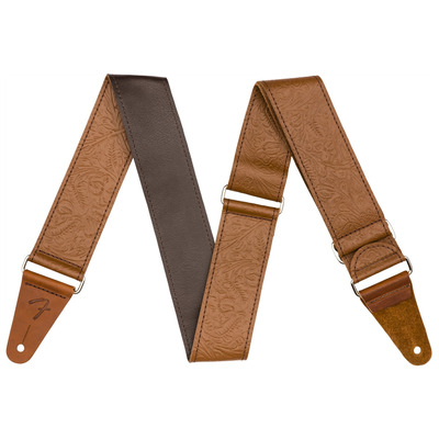 Ремень гитарный FENDER STRAP 2" TOOLED LEATHER BROWN Изображение