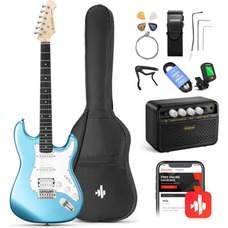 Электрогитара Donner Music DST-100 Sunburst Electric Guitar Kit Lake Blue Изображение