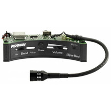 Пьезо звукосниматель для акустической гитары с микрофоном и преампом Fishman PRO-MAN-EL2. Изображение