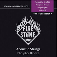 Струни для акустичної гітари Fire&Stone фосфор-бронза (super light 011-052) 665610 Зображення