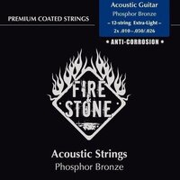 Струни для акустичної гітари Fire&Stone фосфор-бронза (extra light) 665640 Зображення
