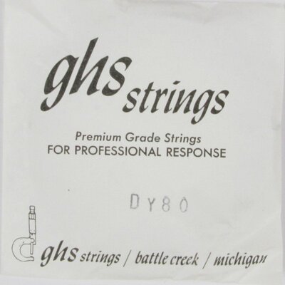 Струна для электрогитары Ghs Single String Roundwound DY80 Изображение