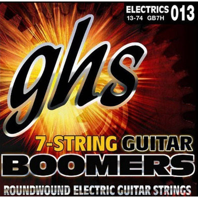Струни Ghs GB7H (13-74 Boomers) для 7-струнної електрогітари Зображення