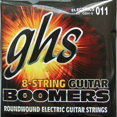 Струни Ghs GBH-8 (11-85 Boomers) для 8-струнної електрогітари Зображення