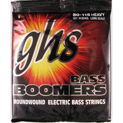 Струны Ghs H3045 (50-115 Bass Boomers) Long Scale для 4-струнной бас-гитары Изображение