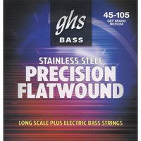 Струни для бас-гітари Ghs Precision Flatwound M3050 Зображення