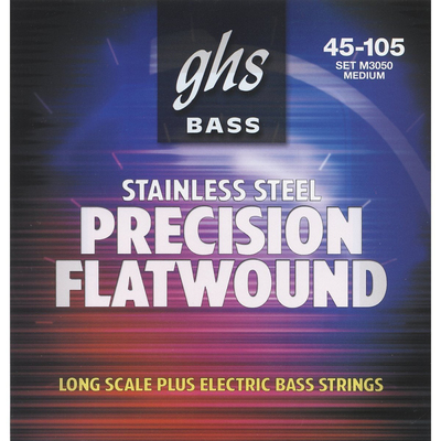 Струны для бас-гитары Ghs Precision Flatwound M3050 Изображение