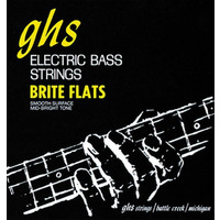 Струни Ghs M3075 (49-108 Brite Flats Electric Bass) для 4-струнної бас-гітари Зображення