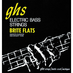 Струны Ghs M3075 (49-108 Brite Flats Electric Bass) для 4-струнной бас-гитары Изображение