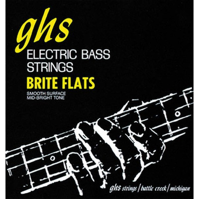 Струны Ghs M3075 (49-108 Brite Flats Electric Bass) для 4-струнной бас-гитары Изображение