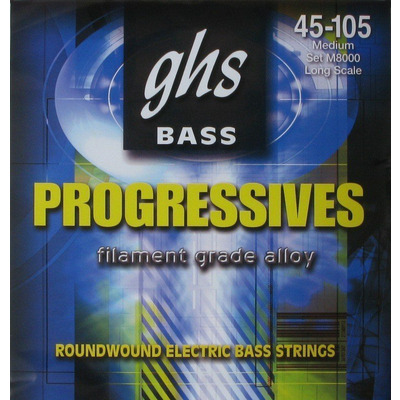 Струны для бас-гитары Ghs Progressives M8000 Изображение