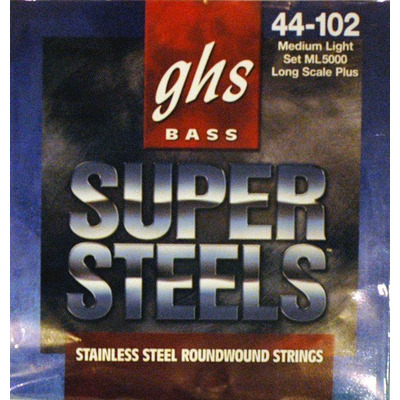 Струны для бас-гитары Ghs Bass Sup St Long Medium Light ML5000 Изображение