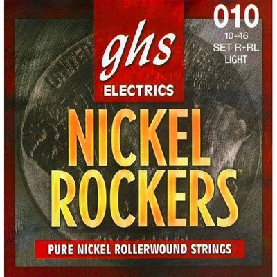 Струни Ghs R+RL (10-46 Nickel Rockers) для електрогітари Зображення